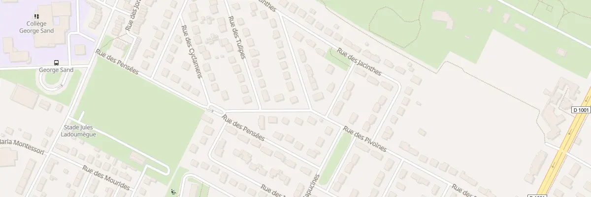 Plan du 24 Rue des Pivoines à Beauvais