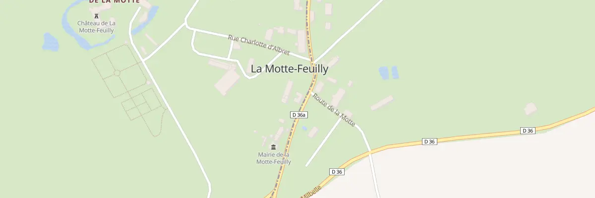 Plan du 5004 Le Bourg à La Motte-Feuilly
