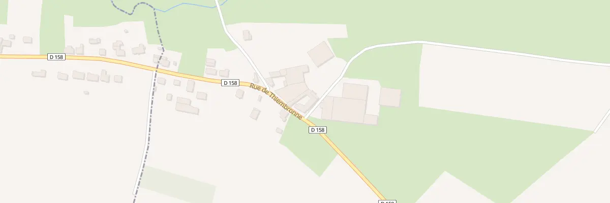 Plan du 2 Rue de Thiembronne à Saint-Martin-d’Hardinghem