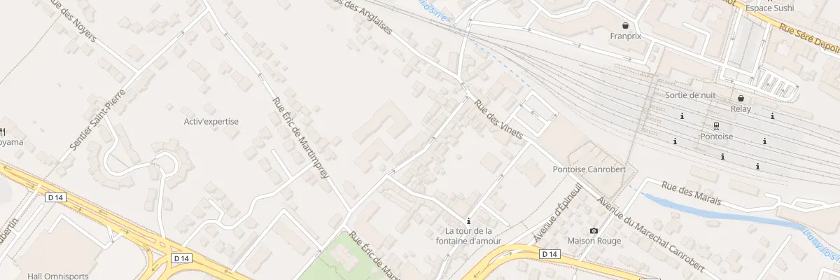 Plan du 18 Rue Eric de Martimprey à Pontoise