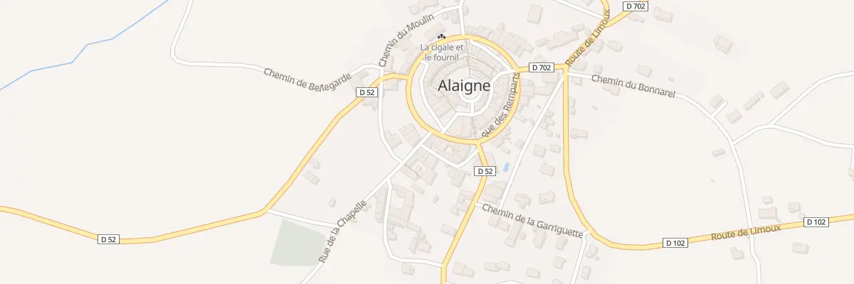 Plan du 85 Le Village à Alaigne