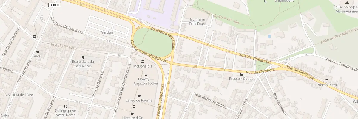 Plan du 1B Rue de Clermont à Beauvais
