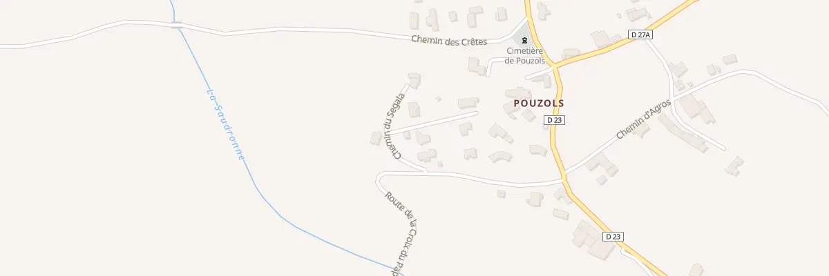 Plan du 42 Che du Segala à Poulan-Pouzols
