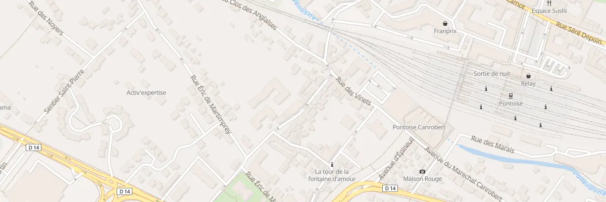 Plan du 60 Rue Saint Martin à Pontoise