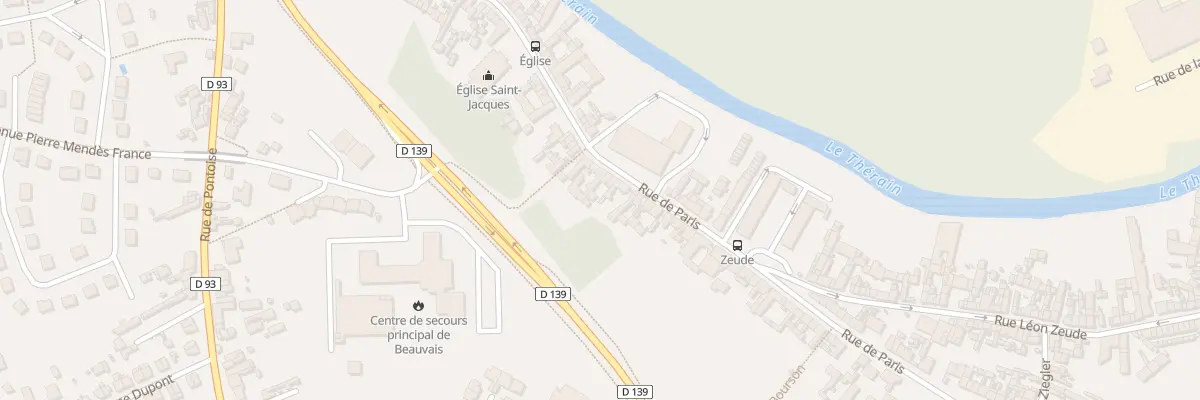 Plan du 34 Rue de Paris à Beauvais