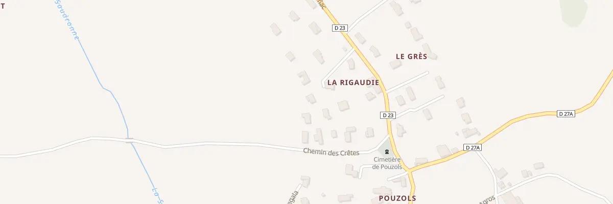 Plan du 225 Rte de Rouffiac à Poulan-Pouzols