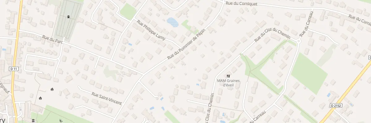 Plan du 300 Rue du Pommier de Pépin à Loury