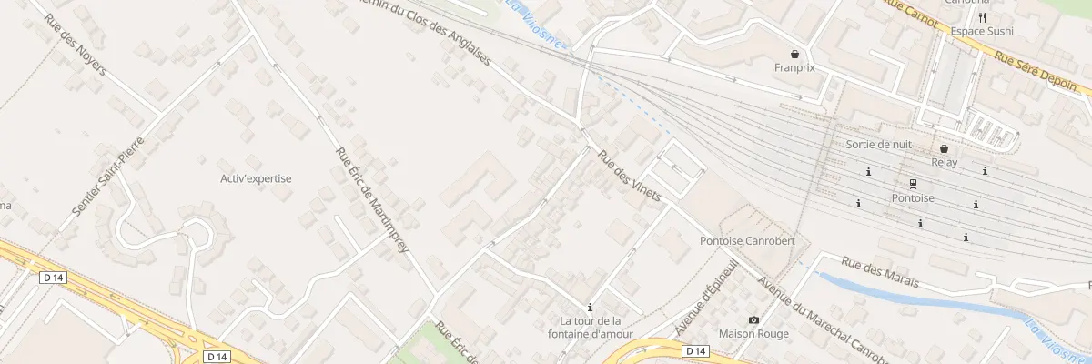 Plan du 58 Rue Saint Martin à Pontoise