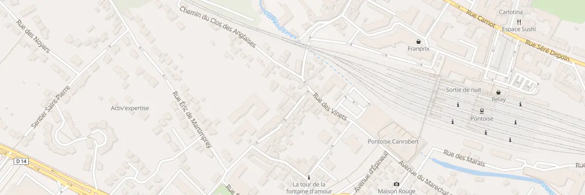 Plan du 46 Rue Saint Martin à Pontoise