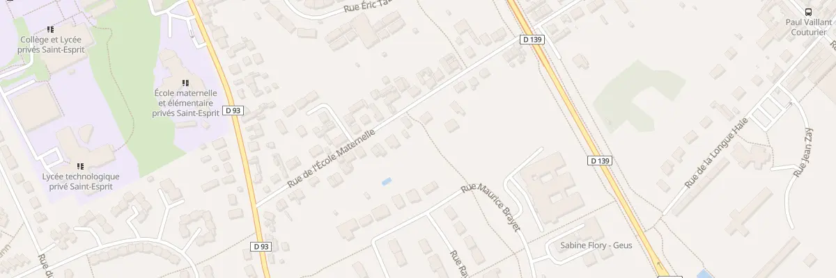 Plan du 81 Rue de l’Ecole Maternelle à Beauvais