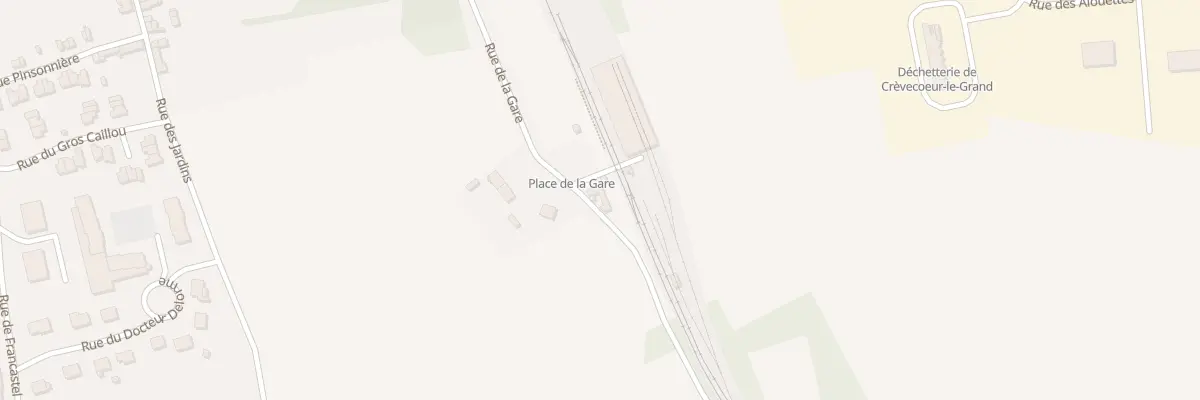Plan du 14 Pl de la Gare à Crèvecœur-le-Grand