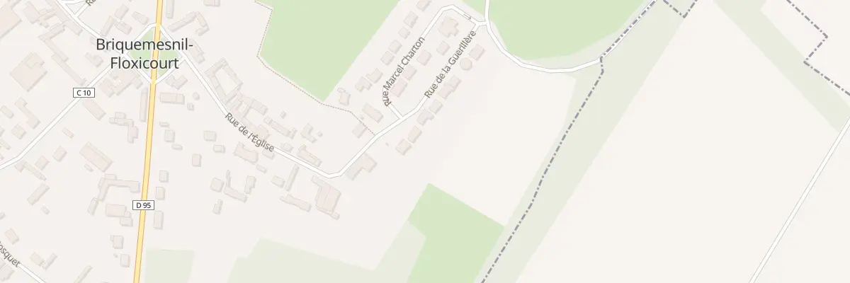 Plan du 10 Rue de la Guerillere à Briquemesnil-Floxicourt