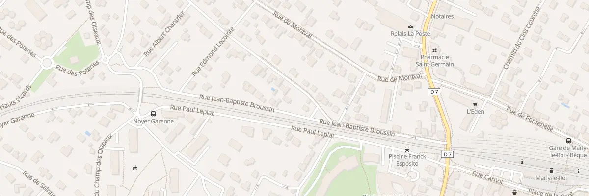 Plan du 30 Rue J B Broussin à Marly-le-Roi