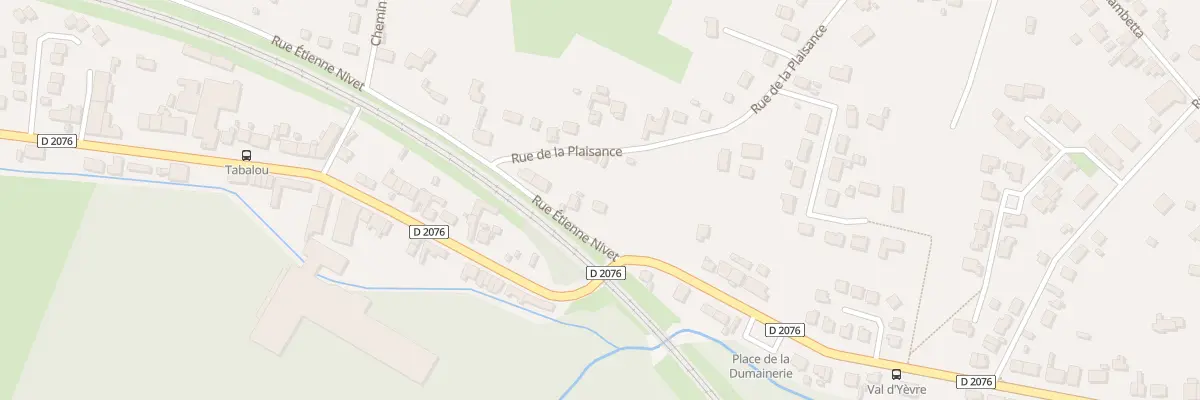 Plan du 8 Rue de la Plaisance à Vierzon