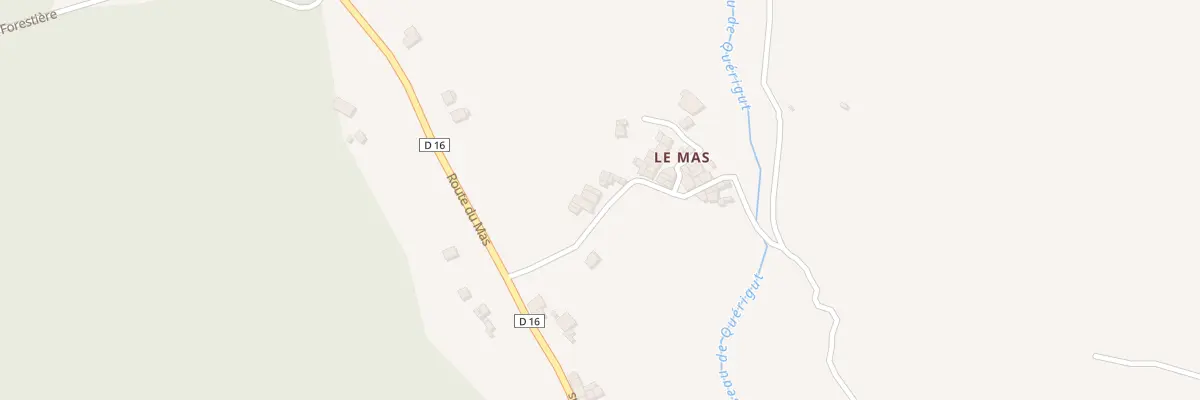 Plan du 225A Le Mas à Quérigut