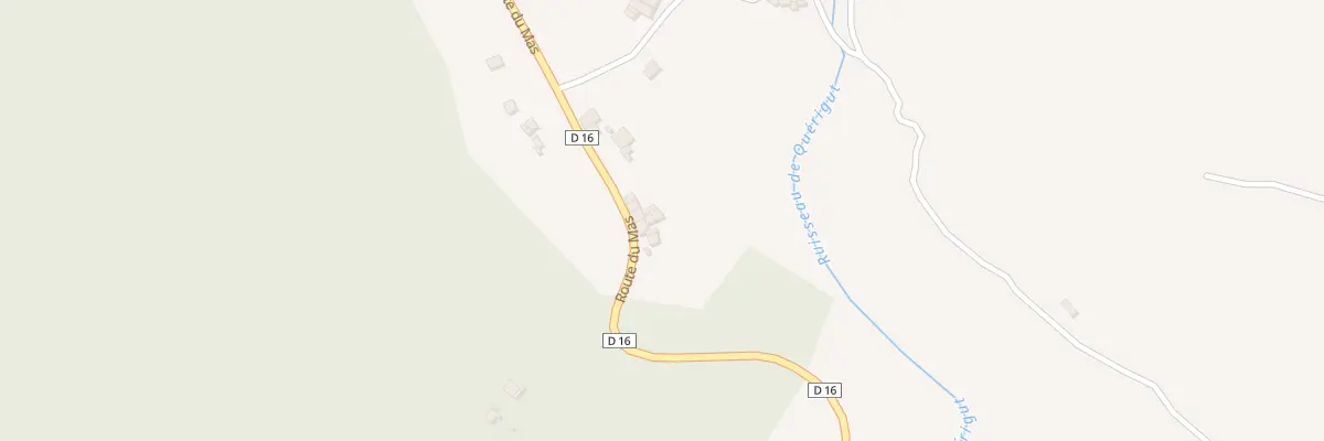 Plan du 206 Rte du Mas à Quérigut