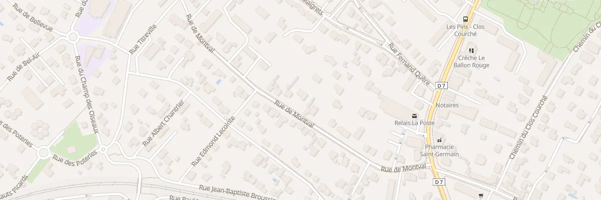 Plan du 38 Rue de Montval à Marly-le-Roi