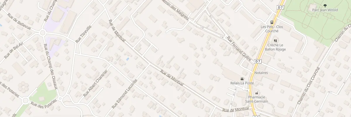 Plan du 40 Rue de Montval à Marly-le-Roi