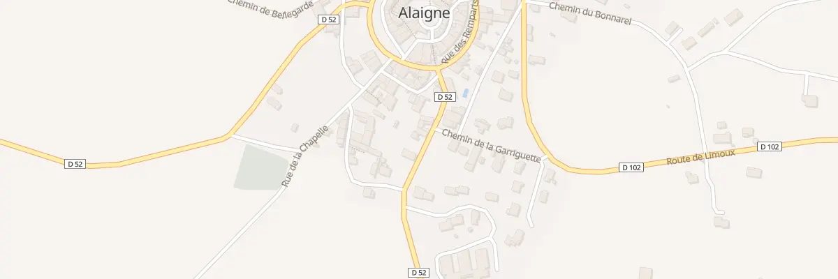 Plan du 5 Rte de Villelongue à Alaigne