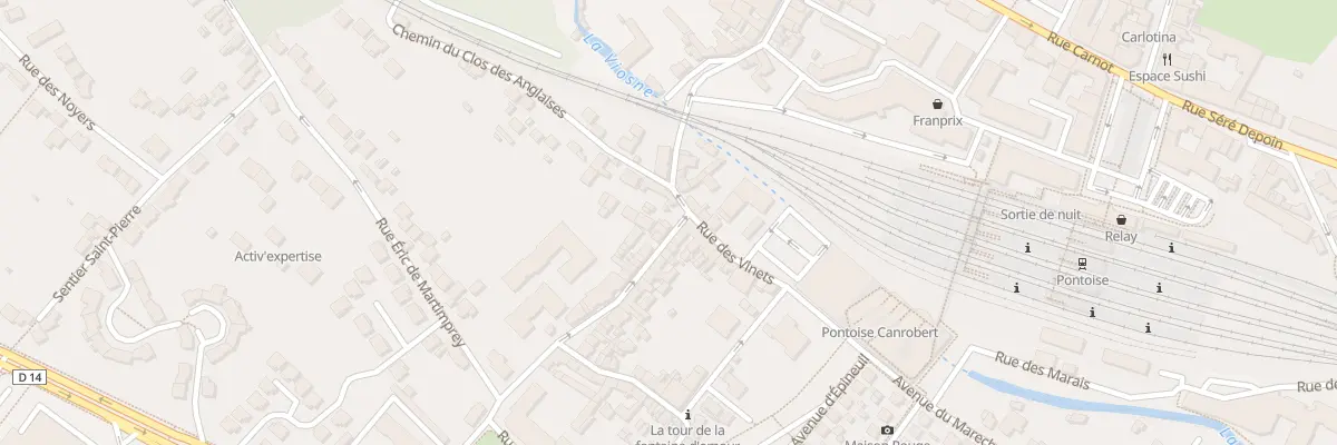 Plan du 46B Rue Saint Martin à Pontoise