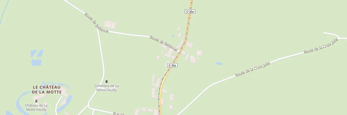 Plan du 5010 Le Bourg à La Motte-Feuilly