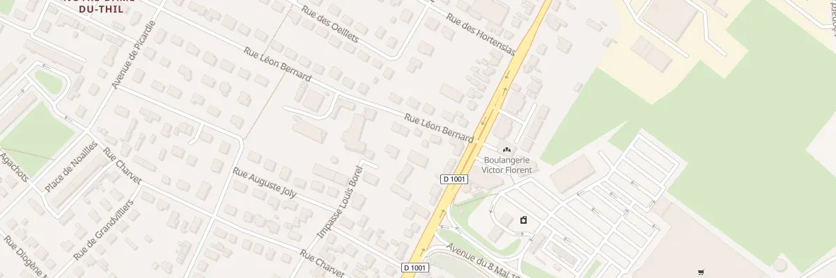 Plan du 5 Rue Léon Bernard à Beauvais