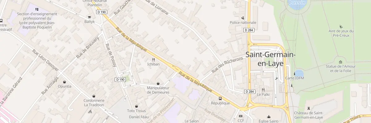 Plan du 22 Rue de la République à Saint-Germain-en-Laye