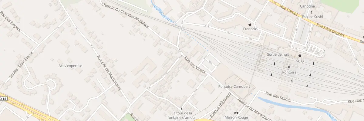 Plan du 33 Rue Saint Martin à Pontoise