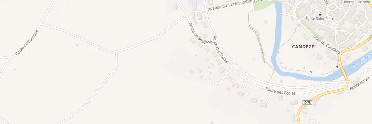 Plan du 15 Rte des Ecoles à Monestiés
