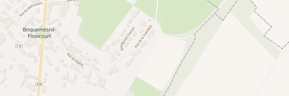 Plan du 16 Rue de la Guerillere à Briquemesnil-Floxicourt