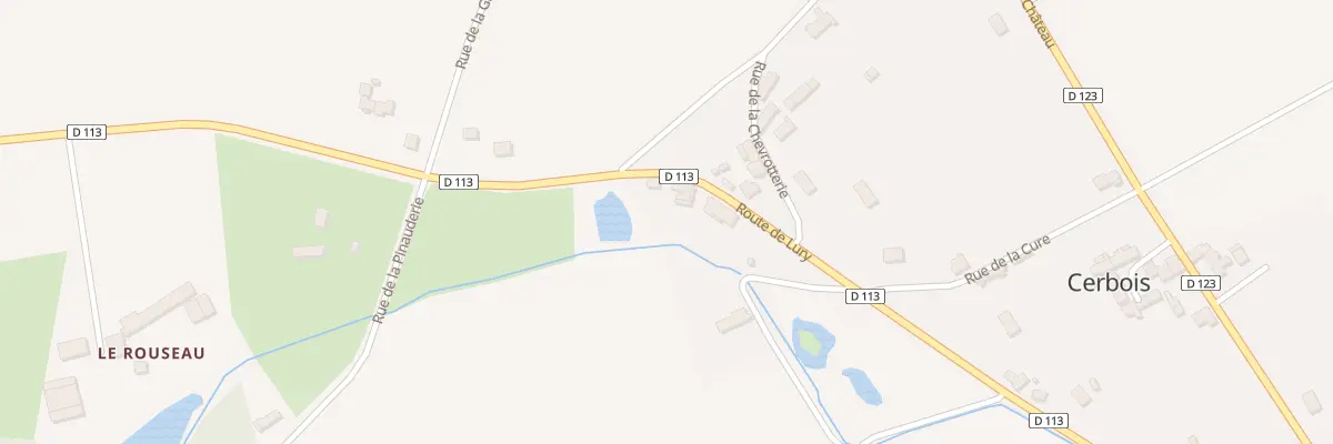 Plan du 7 Rte de Lury à Cerbois