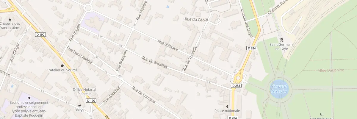 Plan du 1 Rue de Tourville à Saint-Germain-en-Laye