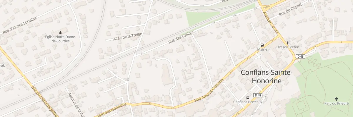 Plan du 25 Rue des Cailloys à Conflans-Sainte-Honorine
