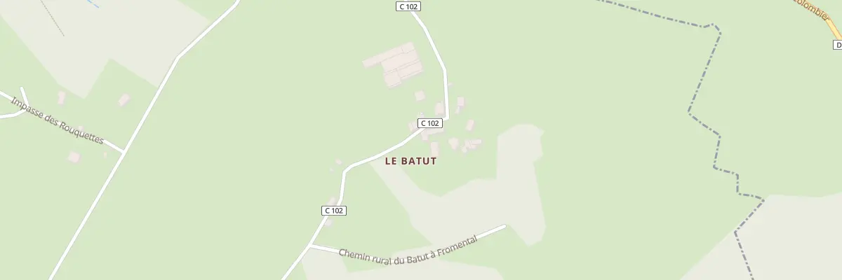 Plan du 5004 Le Batut à Lunan