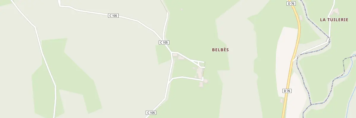 Plan du 5005 Belbes à Viazac