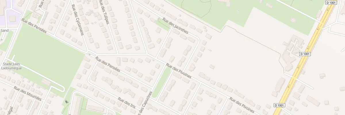 Plan du 22 Rue des Pivoines à Beauvais