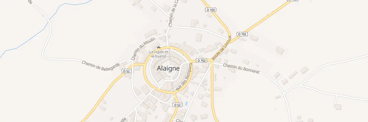 Plan du 50A Le Village à Alaigne