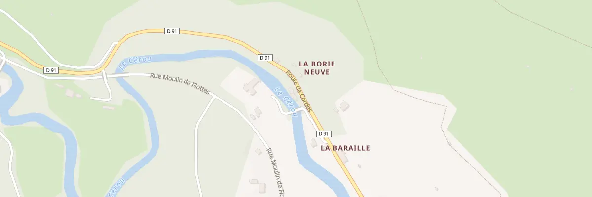 Plan du 7 Rte de Cordes à Monestiés
