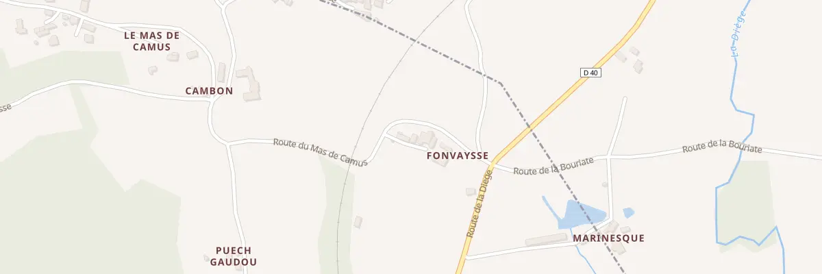 Plan du 5207 Fonvaysse à Salles-Courbatiès