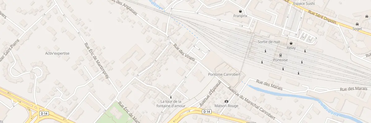 Plan du 14 Rue des Vinets à Pontoise