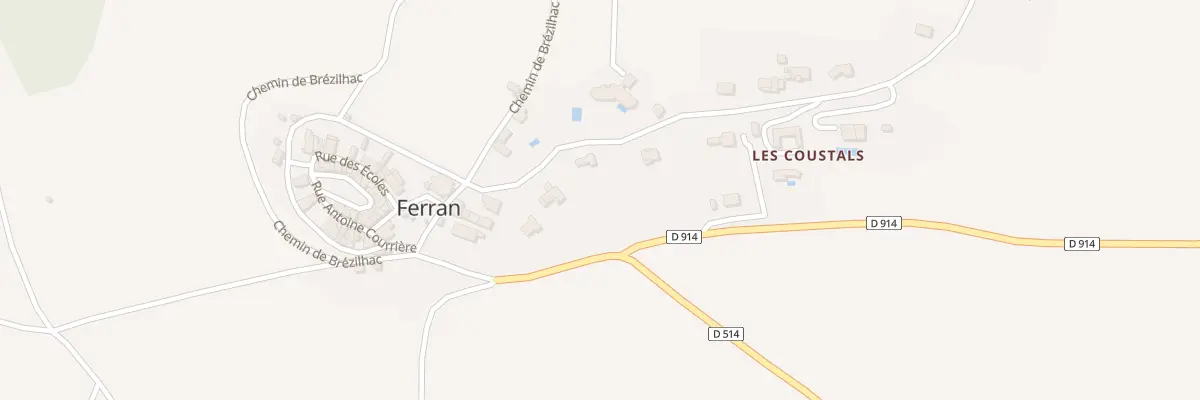 Plan des Coustals à Ferran