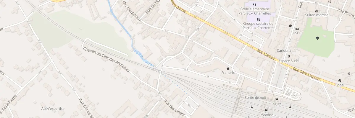 Plan du 23 Rue Saint Martin à Pontoise