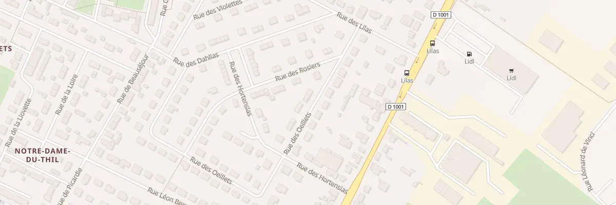 Plan du 4 Rue des OEillets à Beauvais