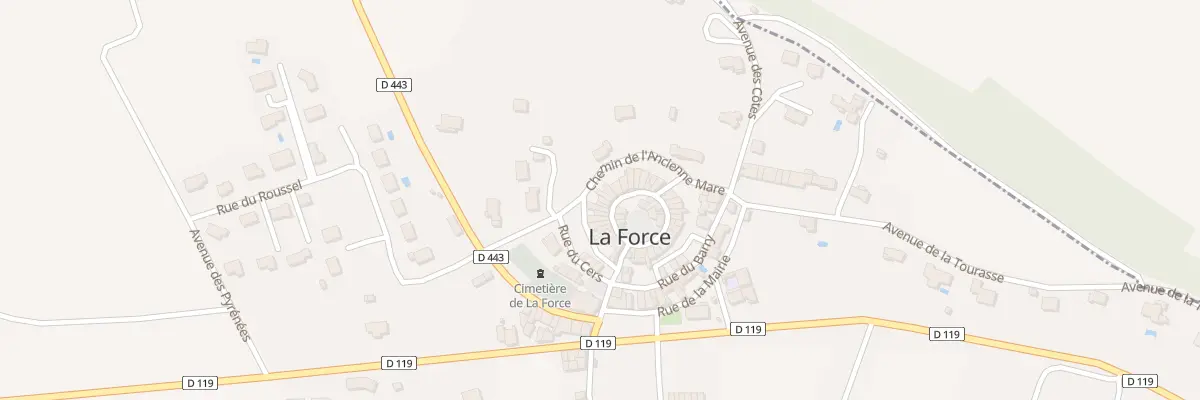 Plan du 5049 Rue du Château à La Force