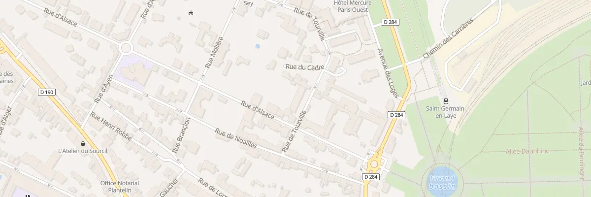 Plan du 5B Rue de Tourville à Saint-Germain-en-Laye