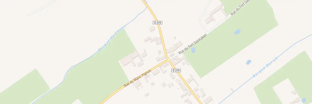 Plan du 2180 Rue du Blanc Pignon à Zutkerque