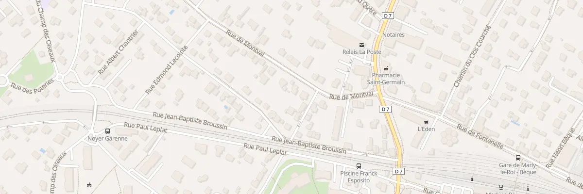 Plan du 21 Rue de Montval à Marly-le-Roi