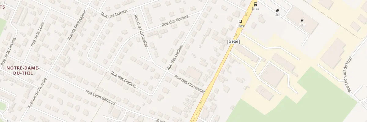 Plan du 19 Rue des OEillets à Beauvais