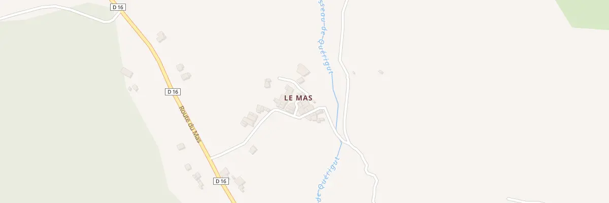 Plan du 208 Traverse du Mas à Quérigut