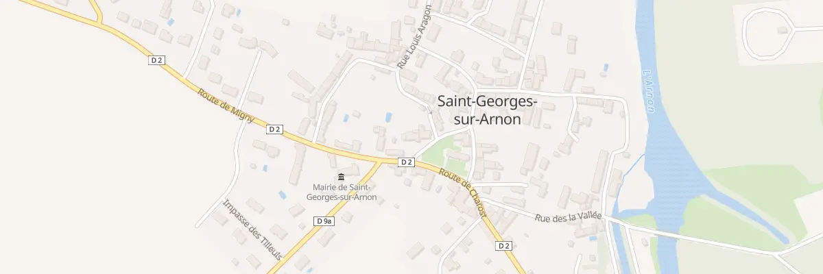 Plan du 1 Rue Louis Aragon à Saint-Georges-sur-Arnon